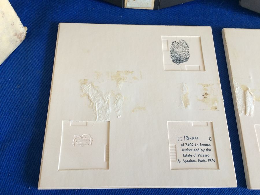 PICASSO Tiles - La Femme - Limited Edition Authorized by the Estate of Picasso, Spadem, Paris, 1976 [Photo 13]