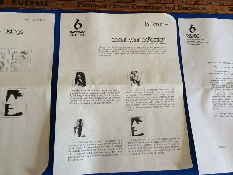 PICASSO Tiles - La Femme - Limited Edition Authorized by the Estate of Picasso, Spadem, Paris, 1976 [Photo 10]