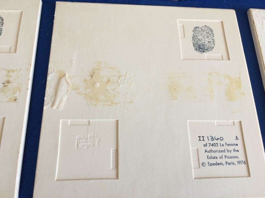 PICASSO Tiles - La Femme - Limited Edition Authorized by the Estate of Picasso, Spadem, Paris, 1976 [Photo 17]