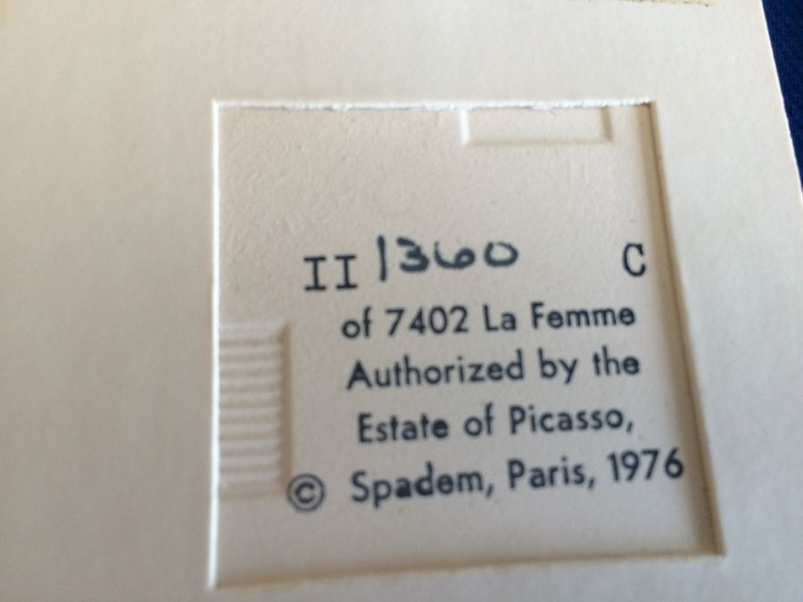 PICASSO Tiles - La Femme - Limited Edition Authorized by the Estate of Picasso, Spadem, Paris, 1976 [Photo 16]