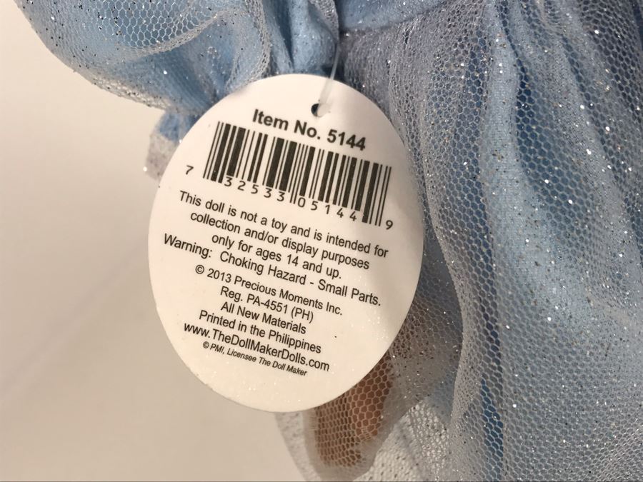 HAND SIGNED By Linda Rick Disney Parks Precious Moments Classic Cinderella Disney Doll Item No. 5144 With Acrylic Display Case [Photo 8]