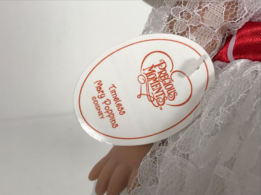 Disney Parks Precious Moments Timeless Mary Poppins Disney Doll With Acrylic Display Case [Photo 5]