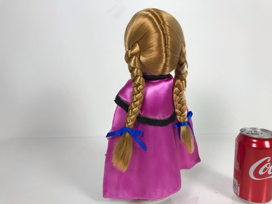 Disney Parks Precious Moments Anna From Frozen Disney Doll Item No. 5008 With Acrylic Display Case [Photo 7]