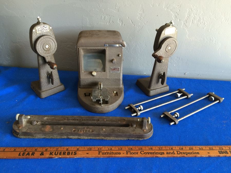 Vintage Bell and Howell Filmo 16mm Viewer, Camera, and dual Rewinders [Photo 1]
