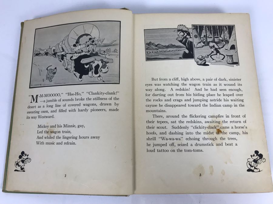 Vintage 1931 Book Mickey Mouse Movie Stories Story And Illustrations By Staff Of Walt Disney Studio David McKay Company [Photo 13]