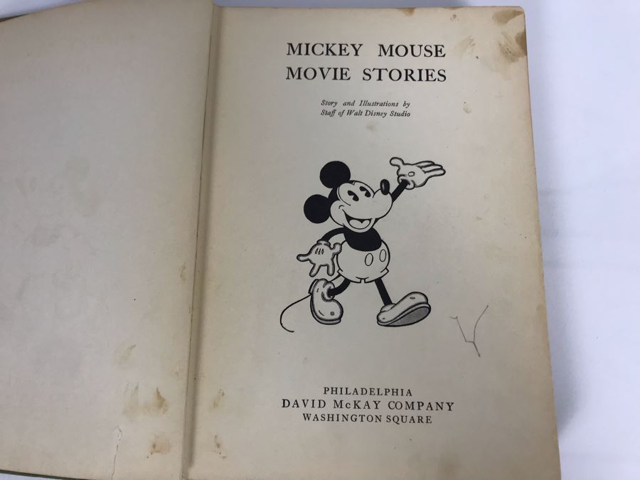 Vintage 1931 Book Mickey Mouse Movie Stories Story And Illustrations By Staff Of Walt Disney Studio David McKay Company [Photo 7]