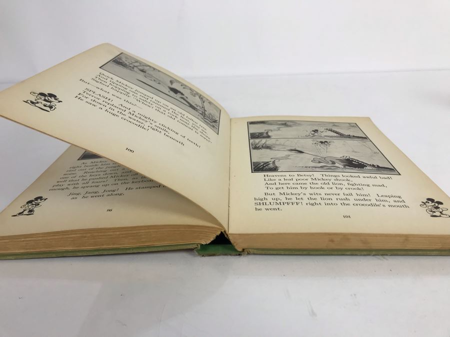 Vintage 1931 Book Mickey Mouse Movie Stories Story And Illustrations By Staff Of Walt Disney Studio David McKay Company [Photo 17]