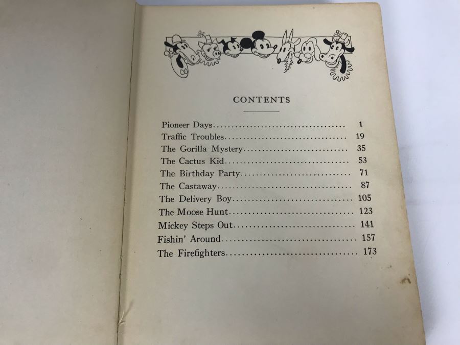Vintage 1931 Book Mickey Mouse Movie Stories Story And Illustrations By Staff Of Walt Disney Studio David McKay Company [Photo 10]