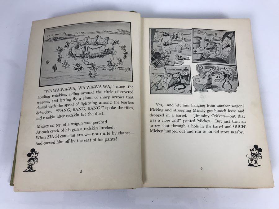 Vintage 1931 Book Mickey Mouse Movie Stories Story And Illustrations By Staff Of Walt Disney Studio David McKay Company [Photo 15]