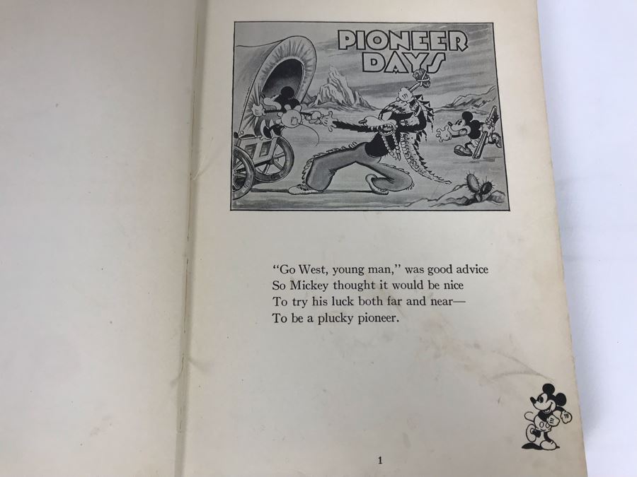 Vintage 1931 Book Mickey Mouse Movie Stories Story And Illustrations By Staff Of Walt Disney Studio David McKay Company [Photo 11]