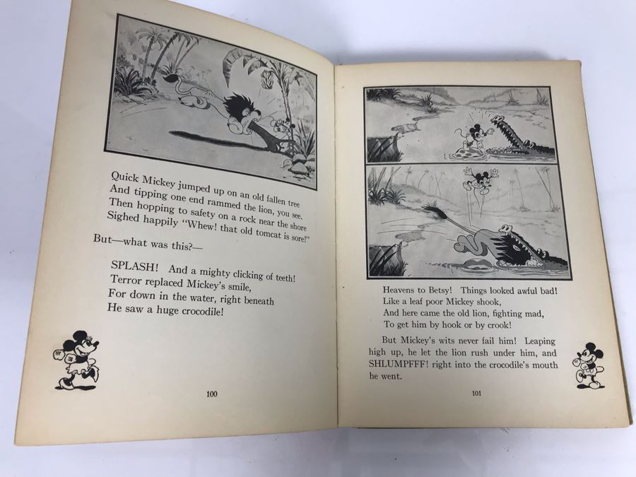 Vintage 1931 Book Mickey Mouse Movie Stories Story And Illustrations By Staff Of Walt Disney Studio David McKay Company [Photo 16]