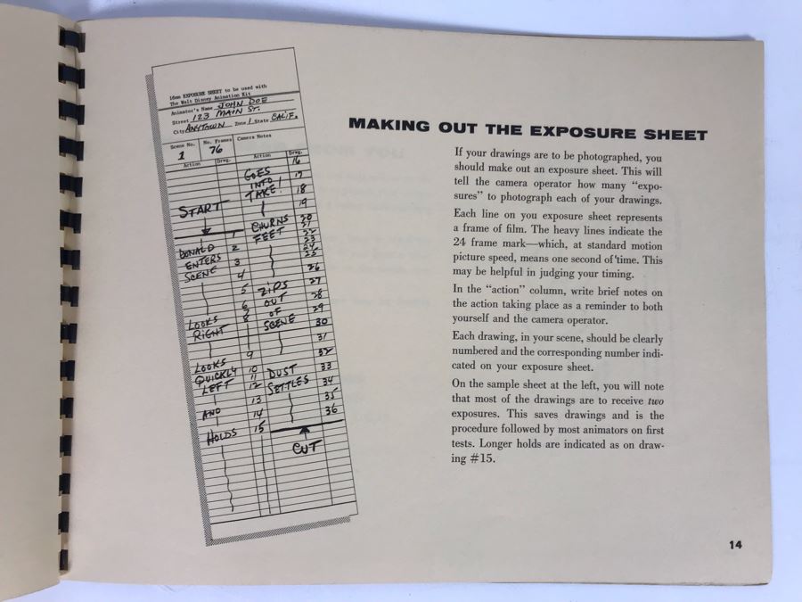 Rare Walt Disney's Tips On Animation Book By Walt Disney Published By The Art Corner At Disneyland (Originally Sold At Disneyland Opening Year) [Photo 16]