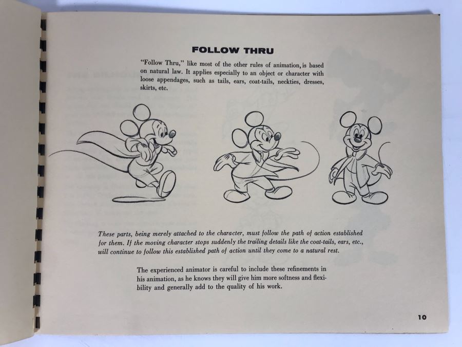 Rare Walt Disney's Tips On Animation Book By Walt Disney Published By ...