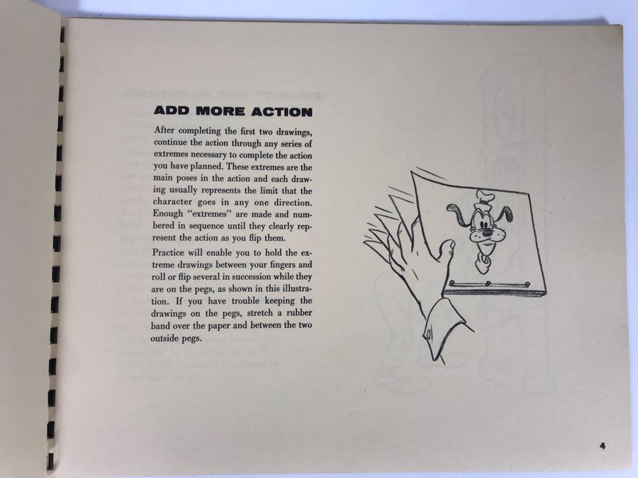 Rare Walt Disney's Tips On Animation Book By Walt Disney Published By The Art Corner At Disneyland (Originally Sold At Disneyland Opening Year) [Photo 6]