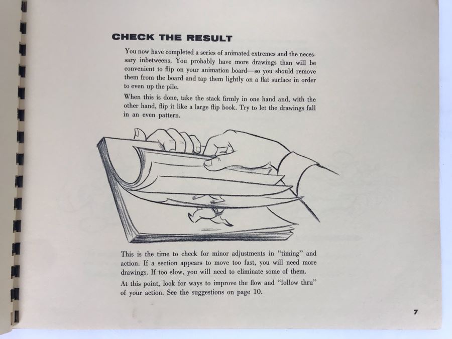 Rare Walt Disney's Tips On Animation Book By Walt Disney Published By The Art Corner At Disneyland (Originally Sold At Disneyland Opening Year) [Photo 9]