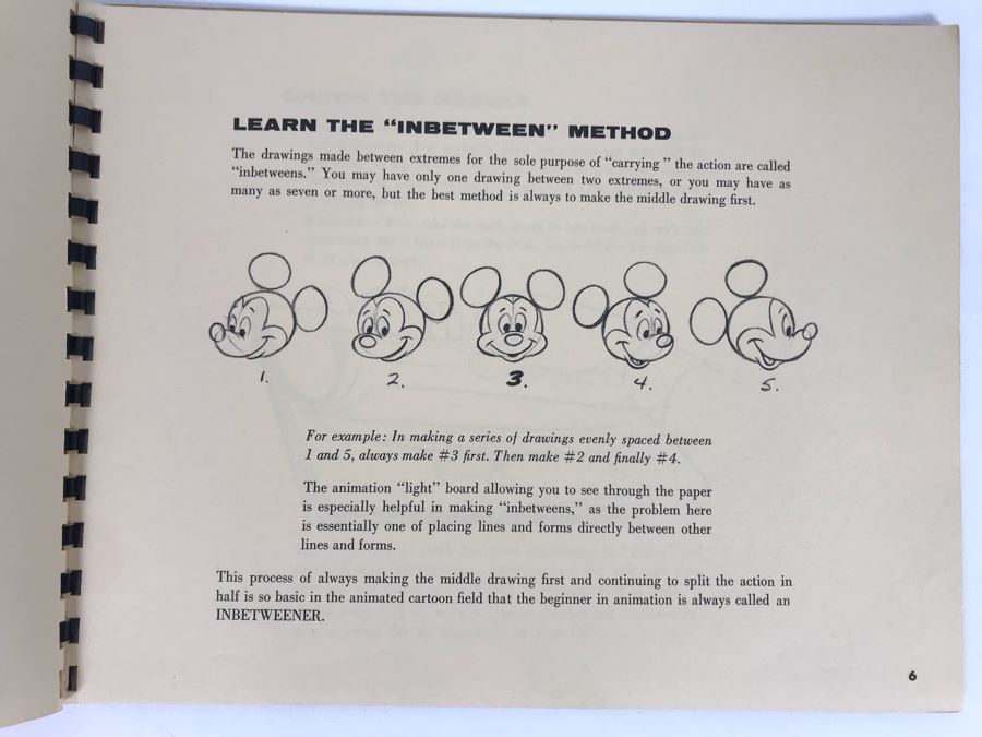 Rare Walt Disney's Tips On Animation Book By Walt Disney Published By The Art Corner At Disneyland (Originally Sold At Disneyland Opening Year) [Photo 8]