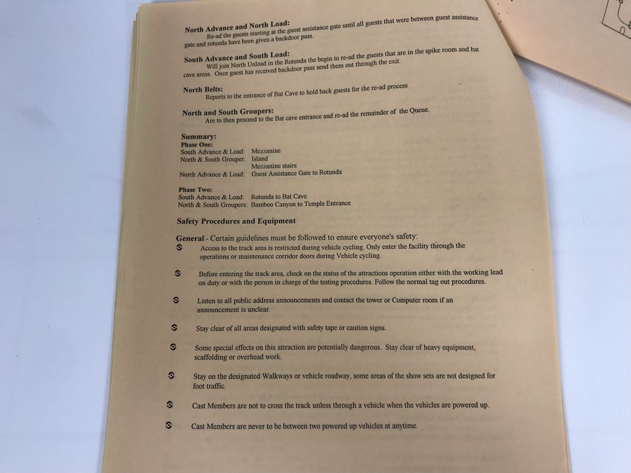 Disneyland Ephemera Indiana Jones Adventure Amusement Park Ride Operating Manual And Information [Photo 14]