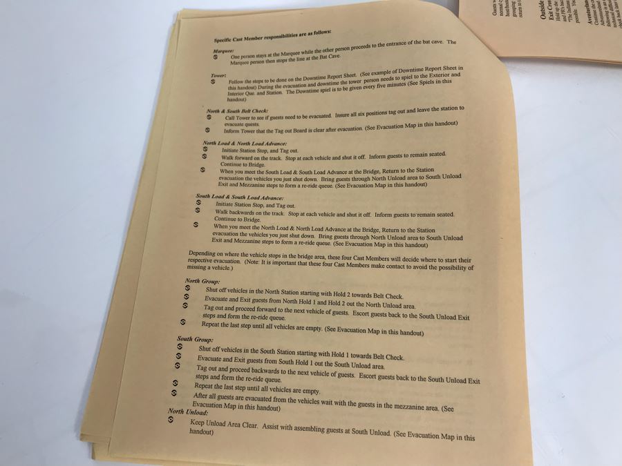 Disneyland Ephemera Indiana Jones Adventure Amusement Park Ride Operating Manual And Information [Photo 12]