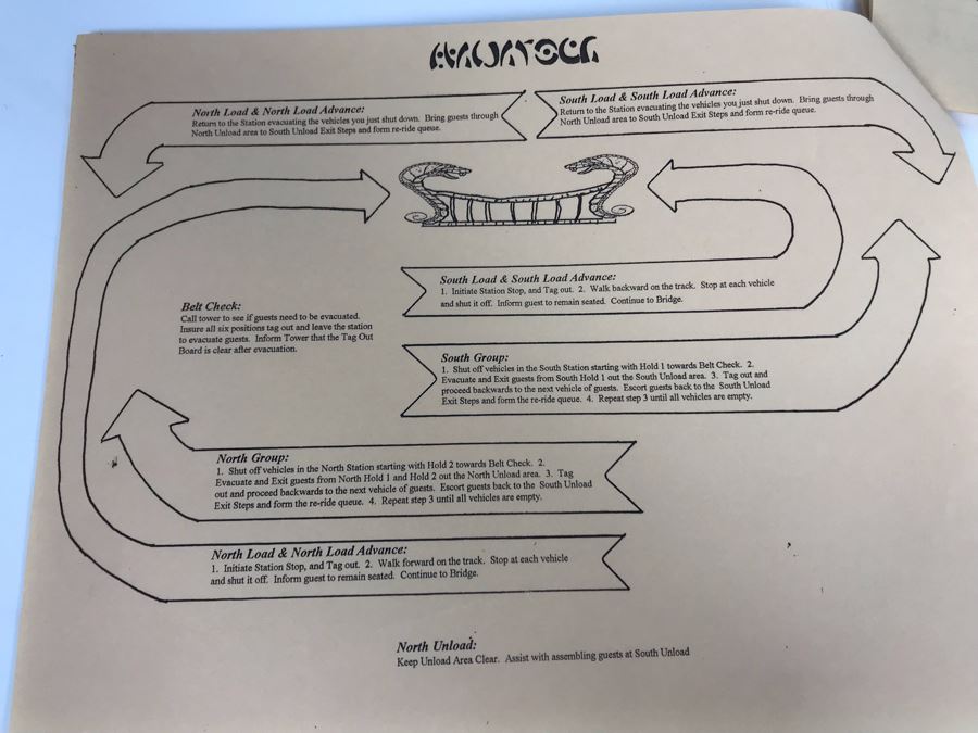 Disneyland Ephemera Indiana Jones Adventure Amusement Park Ride Operating Manual And Information [Photo 27]