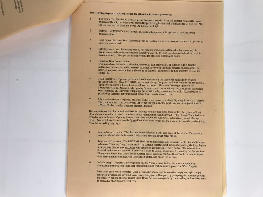 Disneyland Ephemera Indiana Jones Adventure Amusement Park Ride Operating Manual And Information [Photo 9]