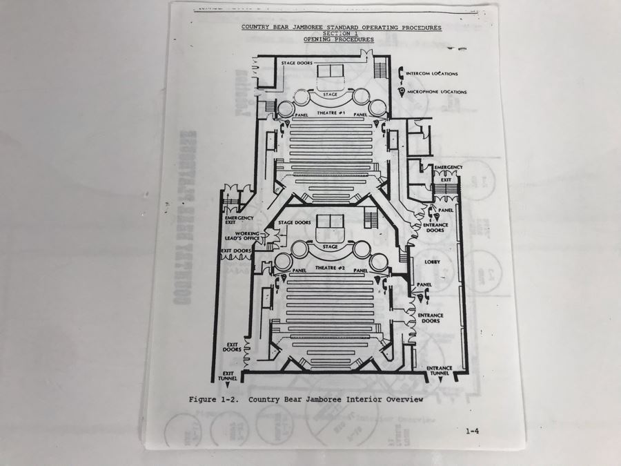 Disneyland Ephemera Disneyland The Country Bear Jamboree Story Attraction Employee Information [Photo 6]