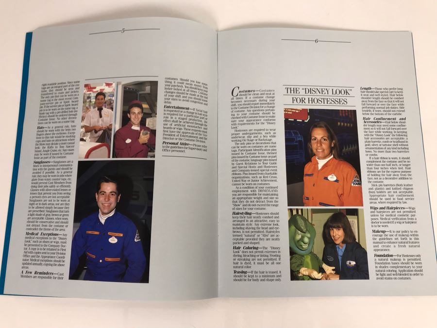 Disneyland Ephemera Disneyland The 'Disney Look' Employee Book 1987 [Photo 4]