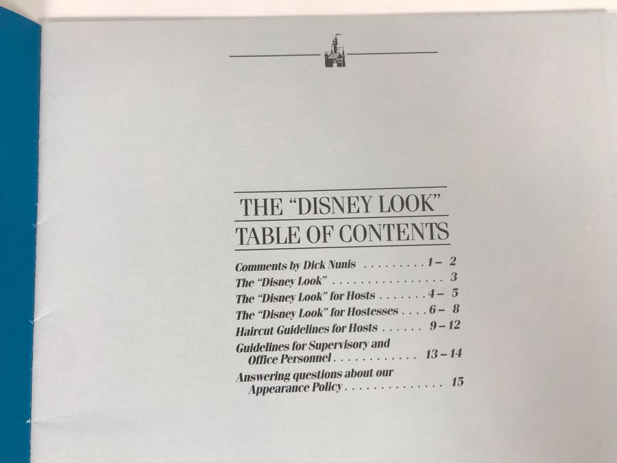Disneyland Ephemera Disneyland The 'Disney Look' Employee Book 1987 [Photo 2]