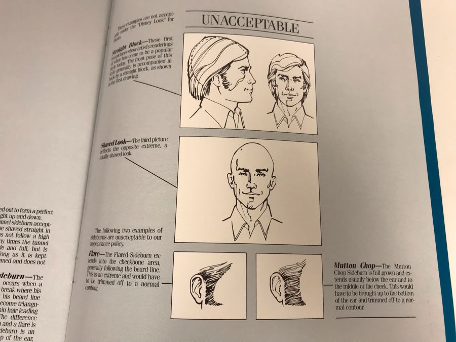 Disneyland Ephemera Disneyland The 'Disney Look' Employee Book 1987 [Photo 8]