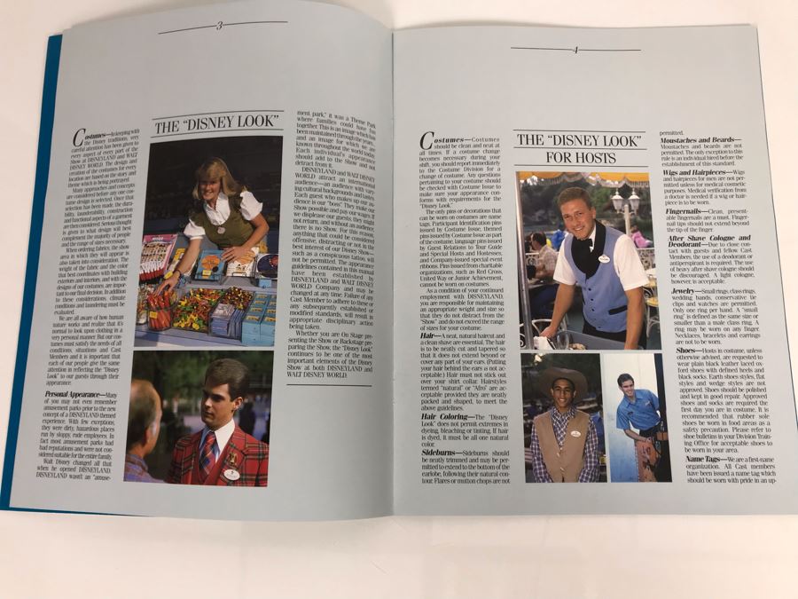Disneyland Ephemera Disneyland The 'Disney Look' Employee Book 1987 [Photo 3]