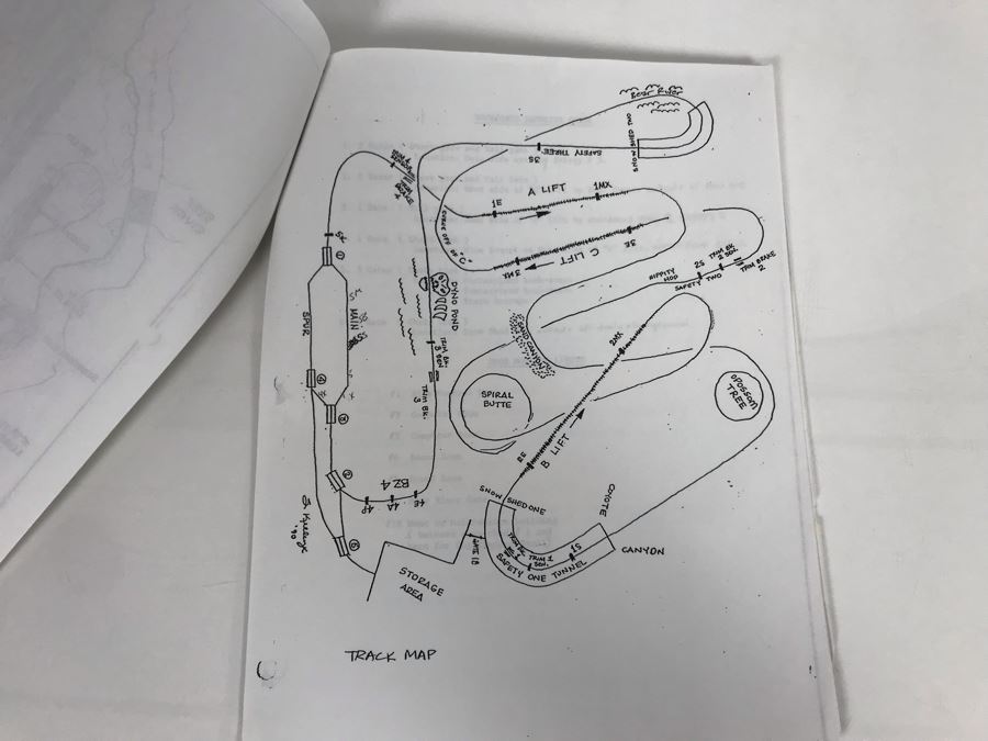 Disneyland Ephemera Big Thunder Mountain Railroad Amusement Park Ride Operating Manual And Information [Photo 12]