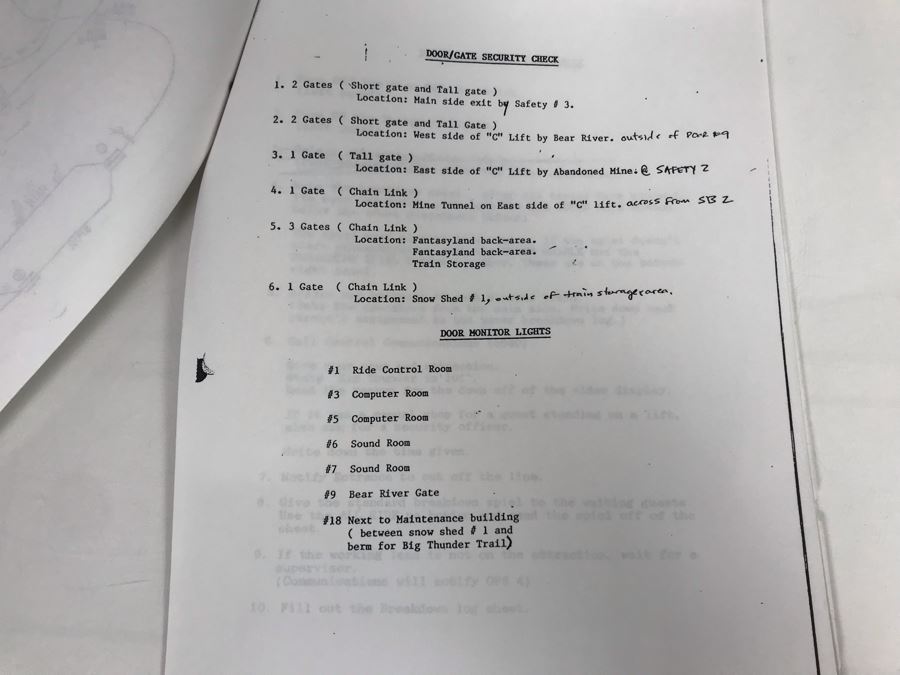 Disneyland Ephemera Big Thunder Mountain Railroad Amusement Park Ride Operating Manual And Information [Photo 13]