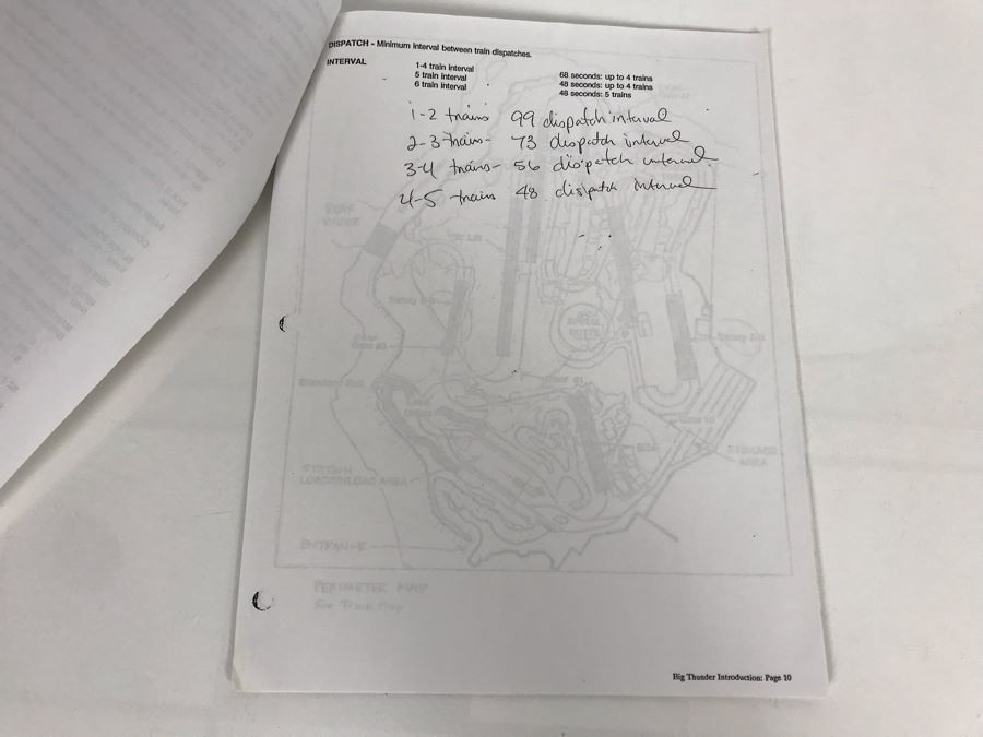 Disneyland Ephemera Big Thunder Mountain Railroad Amusement Park Ride Operating Manual And Information [Photo 10]