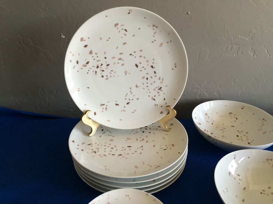 Raymond Loewy Continental China Confetti Germany Mid-Century China Set [Photo 4]