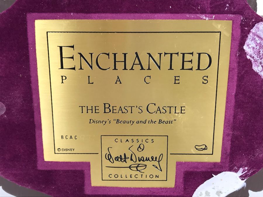 The Beast's Castle From Disney's 'Beauty And The Beast' Enchanted Places From Walt Disney Classics Collection With Box (Residual Museum Wax On Bottom) [Photo 19]
