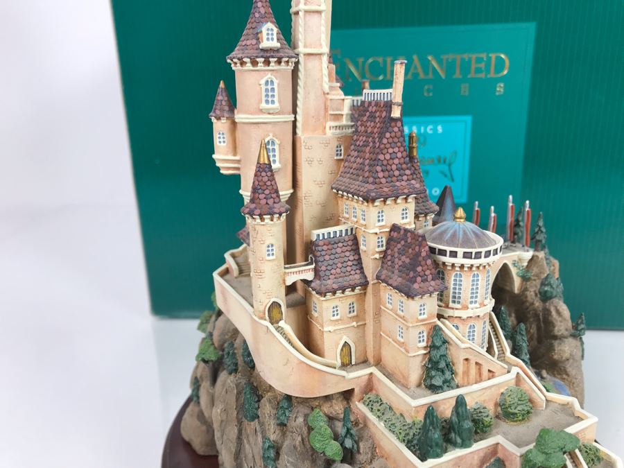 The Beast's Castle From Disney's 'Beauty And The Beast' Enchanted Places From Walt Disney Classics Collection With Box (Residual Museum Wax On Bottom) [Photo 8]