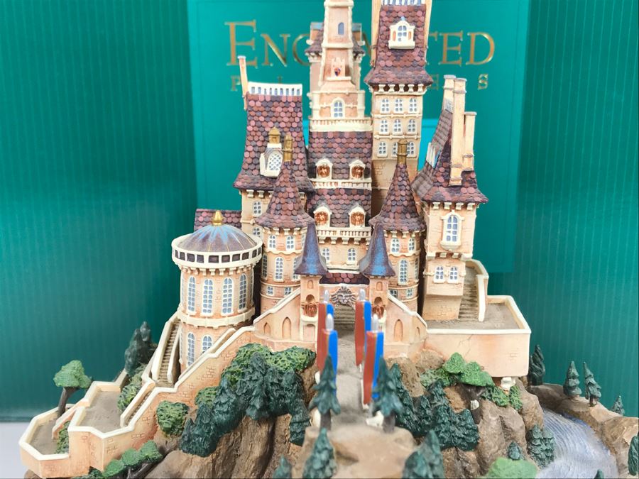 The Beast's Castle From Disney's 'Beauty And The Beast' Enchanted Places From Walt Disney Classics Collection With Box (Residual Museum Wax On Bottom) [Photo 4]