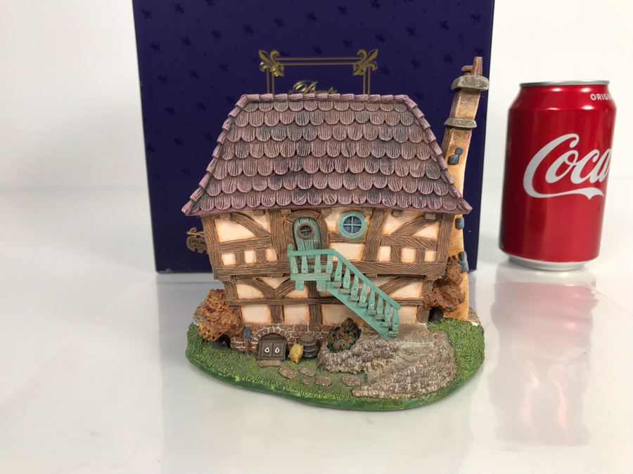 Boulangerie French Village From Disney's Beauty And The Beast Village Figurine With Box (Residual Museum Wax On Bottom) [Photo 1]