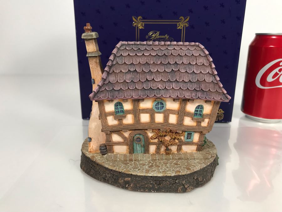 Boulangerie French Village From Disney's Beauty And The Beast Village Figurine With Box (Residual Museum Wax On Bottom) [Photo 4]