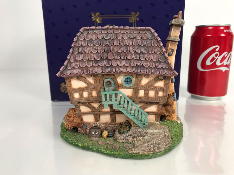 Boulangerie French Village From Disney's Beauty And The Beast Village Figurine With Box (Residual Museum Wax On Bottom) [Photo 2]