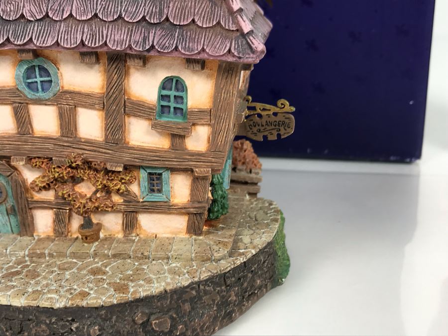 Boulangerie French Village From Disney's Beauty And The Beast Village Figurine With Box (Residual Museum Wax On Bottom) [Photo 5]