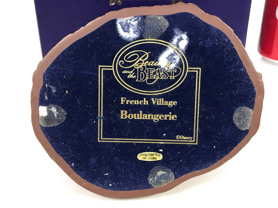 Boulangerie French Village From Disney's Beauty And The Beast Village Figurine With Box (Residual Museum Wax On Bottom) [Photo 7]