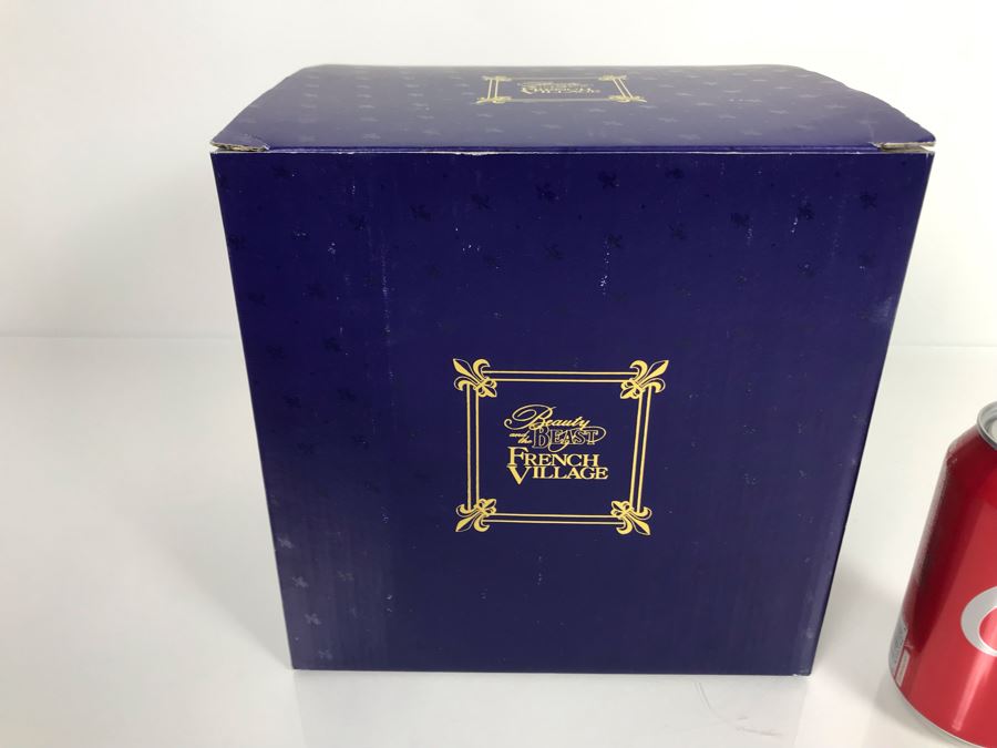 Le Pub French Village From Disney's Beauty And The Beast Village Figurine With Box (Residual Museum Wax On Bottom) [Photo 8]