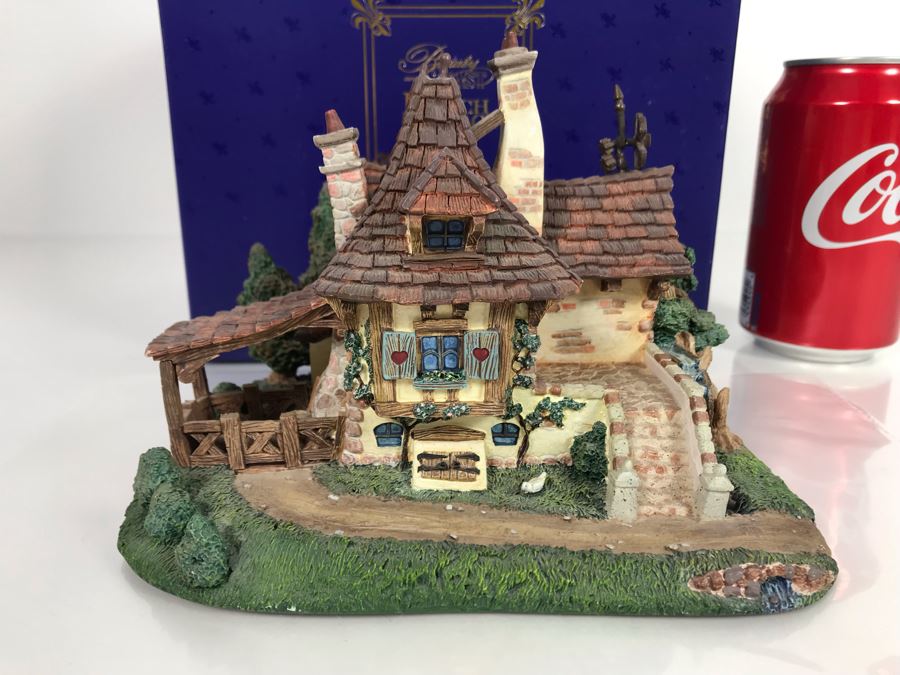 Belle & Maurice's Cottage French Village From Disney's Beauty And The Beast Village Figurine With Box (Residual Museum Wax On Bottom) [Photo 1]