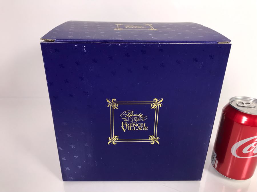 Belle & Maurice's Cottage French Village From Disney's Beauty And The Beast Village Figurine With Box (Residual Museum Wax On Bottom) [Photo 7]