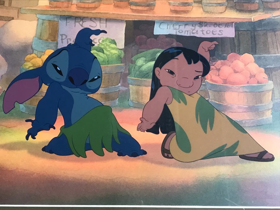Limited Edition Walt Disney Sericel Hand Signed 'Viva La Hula!' From Lilo & Stitch Edition Size 1,500 Framed Hand Signed By Chris Sanders And Dean DeBlois With Certificate Of Authenticity 14 X 9 [Photo 4]