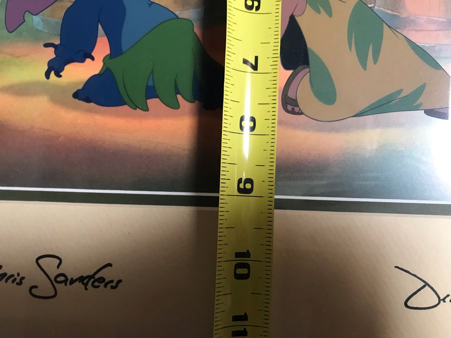 Limited Edition Walt Disney Sericel Hand Signed 'Viva La Hula!' From Lilo & Stitch Edition Size 1,500 Framed Hand Signed By Chris Sanders And Dean DeBlois With Certificate Of Authenticity 14 X 9 [Photo 13]
