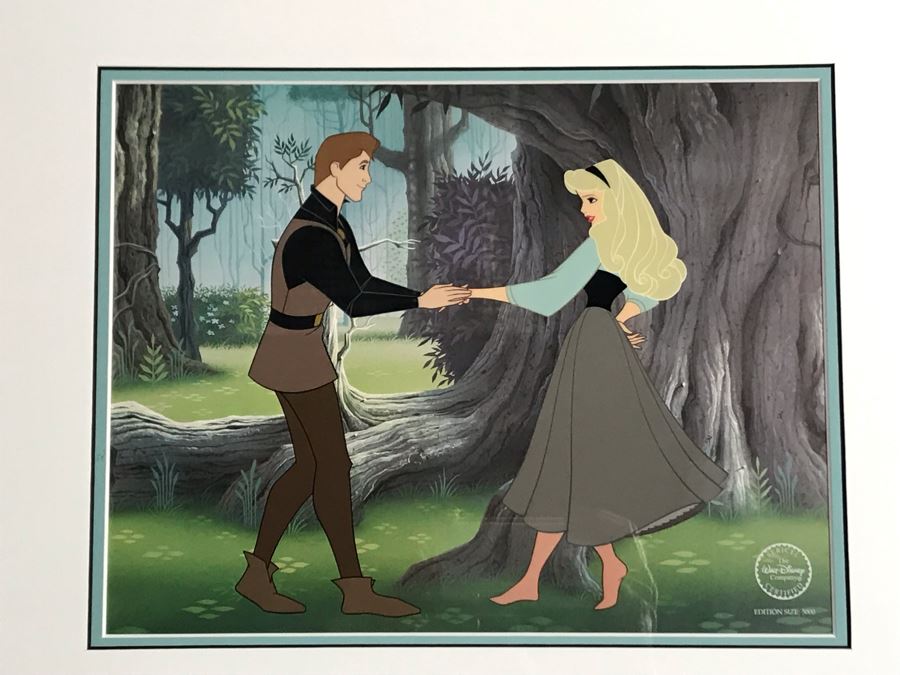 Limited Edition Walt Disney Sericel Dream Duet From Sleeping Beauty Framed Edition Size 5,000 With Certificate Of Authenticity 13 X 10 [Photo 3]