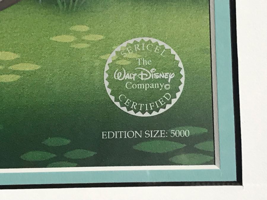 Limited Edition Walt Disney Sericel Dream Duet From Sleeping Beauty Framed Edition Size 5,000 With Certificate Of Authenticity 13 X 10 [Photo 4]