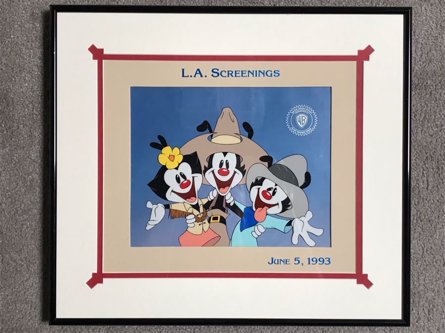 Special Edition Sericel 1993 Warner Bros. L.A. Screenings June 5, 1993 Framed 13 X 12