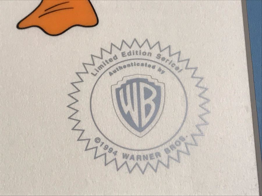 Limited Edition Sericel 1994 Warner Bros. L.A. Screenings May 28, 1994 Framed 12 X 9.5 [Photo 7]